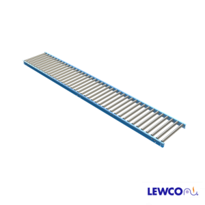 1-3/8 in. Dia. gravity roller conveyor is used to carry lightweight packages. This light duty conveyor easily flows product with minimal slope, and is useful when portability is required.