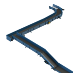 LEWCO Empty Corrugated Box Trash Conveyor
