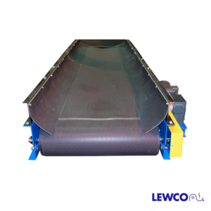 Belt Conveyor with Trough Guard Rail – Lewco Conveyors