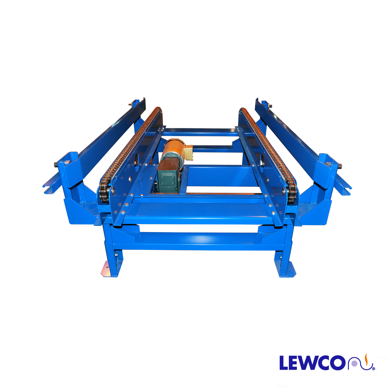 Chain Conveyor with Guard Rail Lewco Conveyors