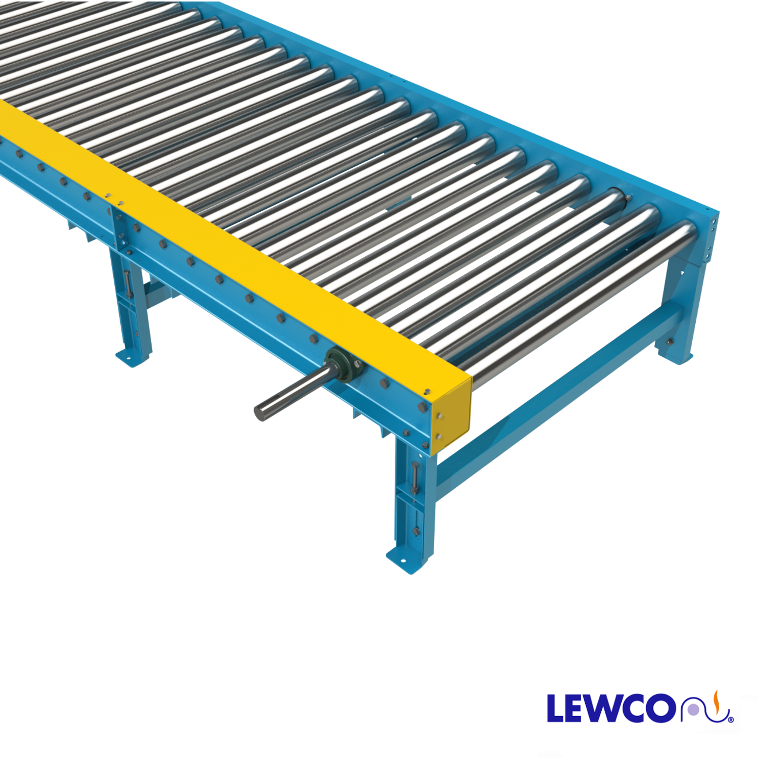 Chain Driven Live Roller Conveyor with Live Axle Roller on Discharge ...