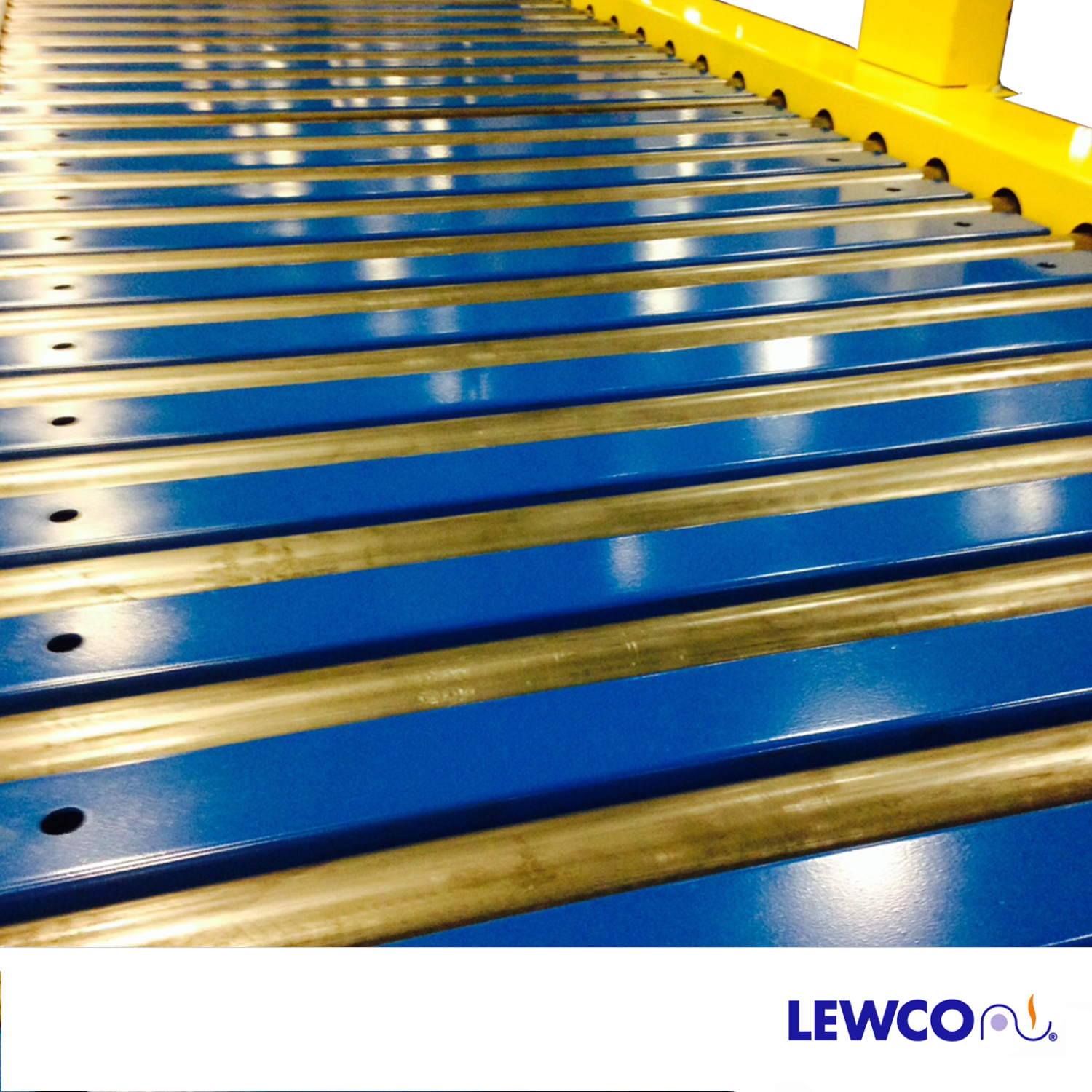 Chain Roller Conveyor with Walk Over Plates Lewco Conveyors
