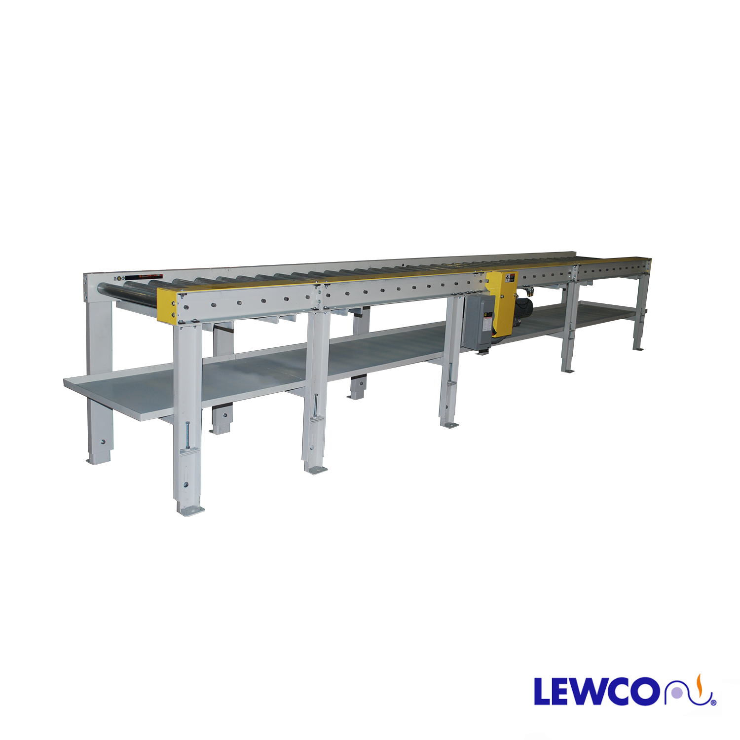 Chain Roller Conveyor with Drip Pan Lewco Conveyors