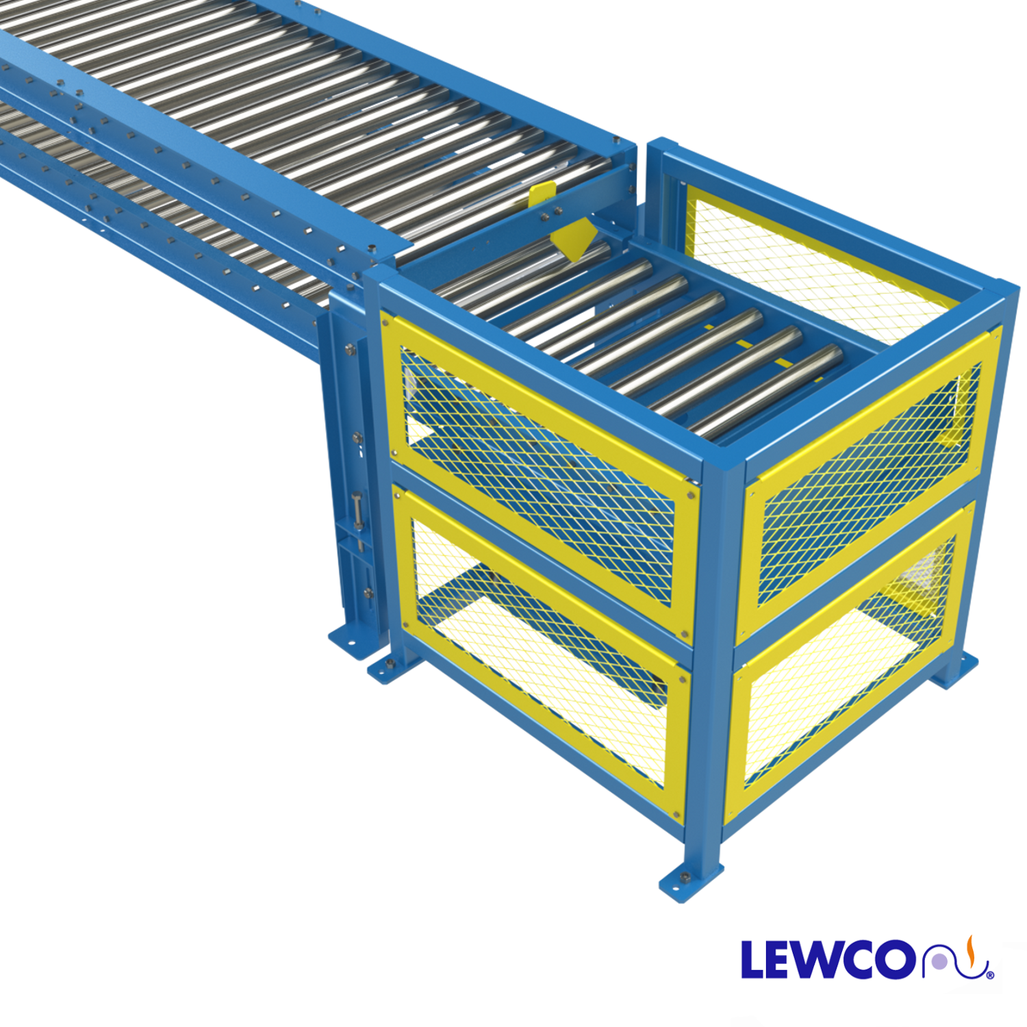 Conveyor Blade Stop with Mechanical Lift Actuation Device - Lewco Conveyors