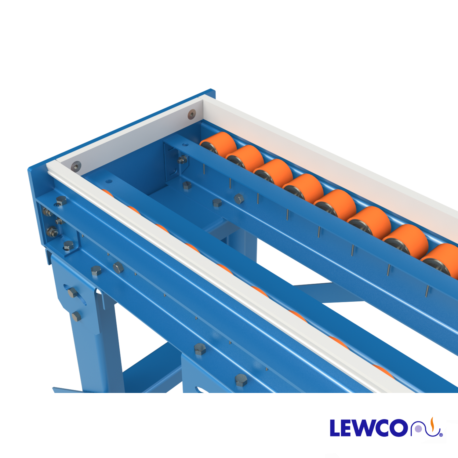 Conveyor Guardrail and End Stop with UHMW Liners – Lewco Conveyors