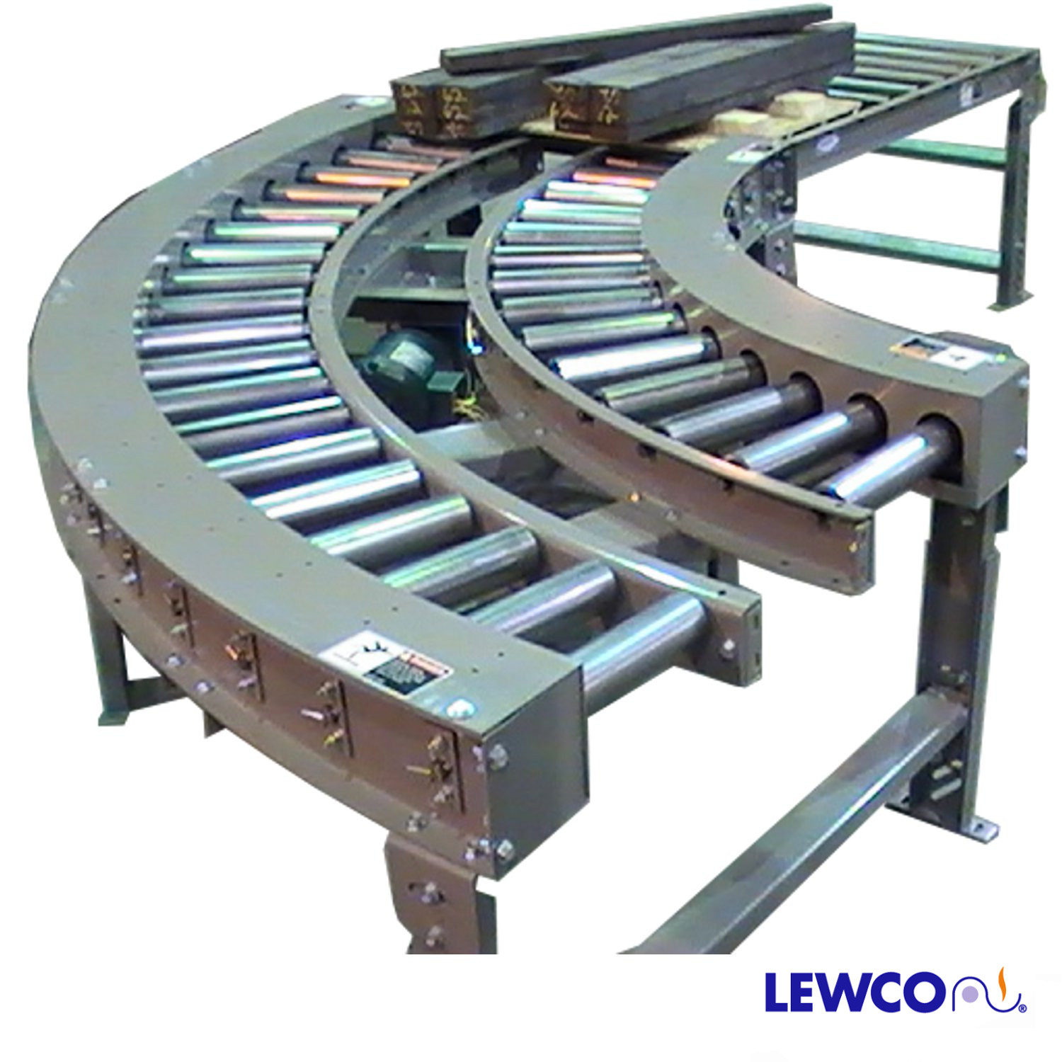 Dual Chain Box Chain Driven Roller Curve Lewco Conveyors