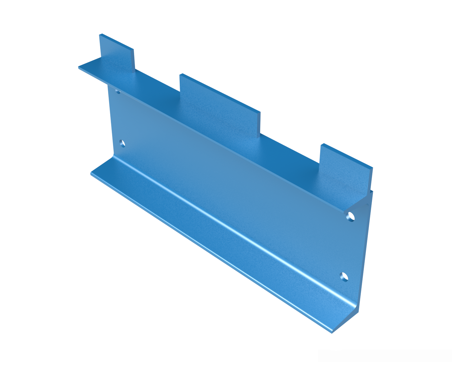 Model ESTOP3 channel end stop is commonly used to stop product on a gravity conveyor lines that will be loaded or unloaded with a fork truck.