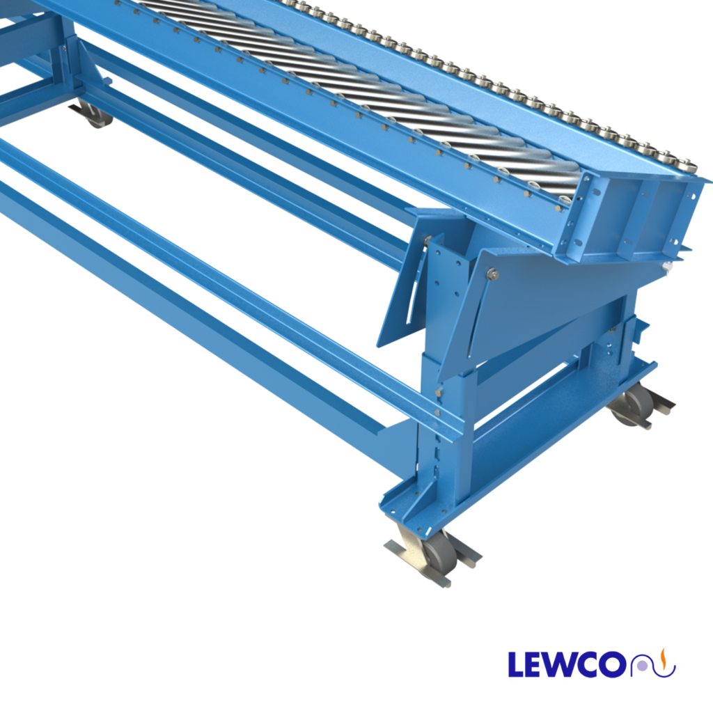Details about   Lewco Industrial Gravity Flow Racking Conveyor System 10' Long x 41-1/2" Rollers 
