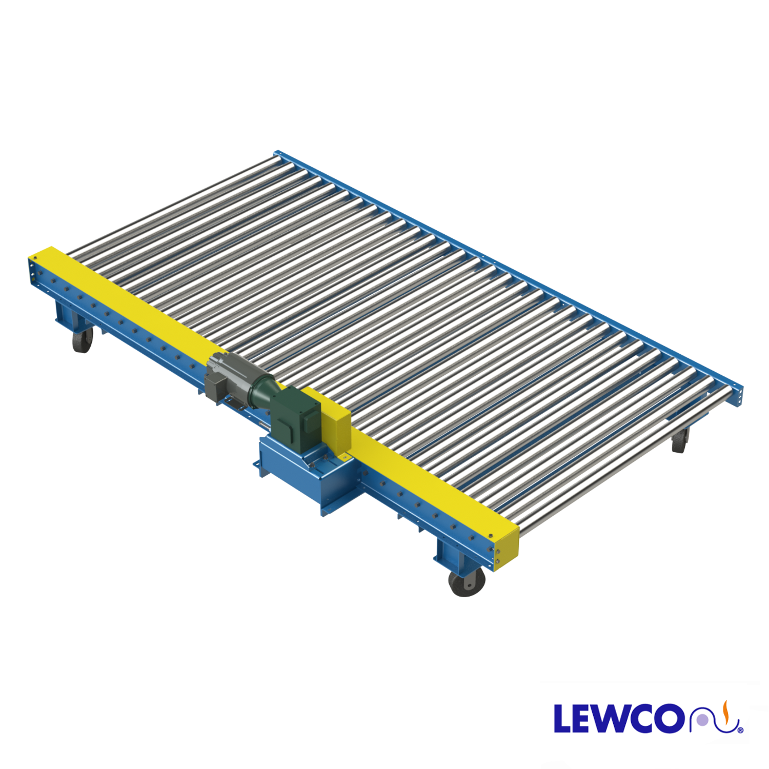 Manual Rotating Chain Driven Live Roller Conveyor Lewco Conveyors