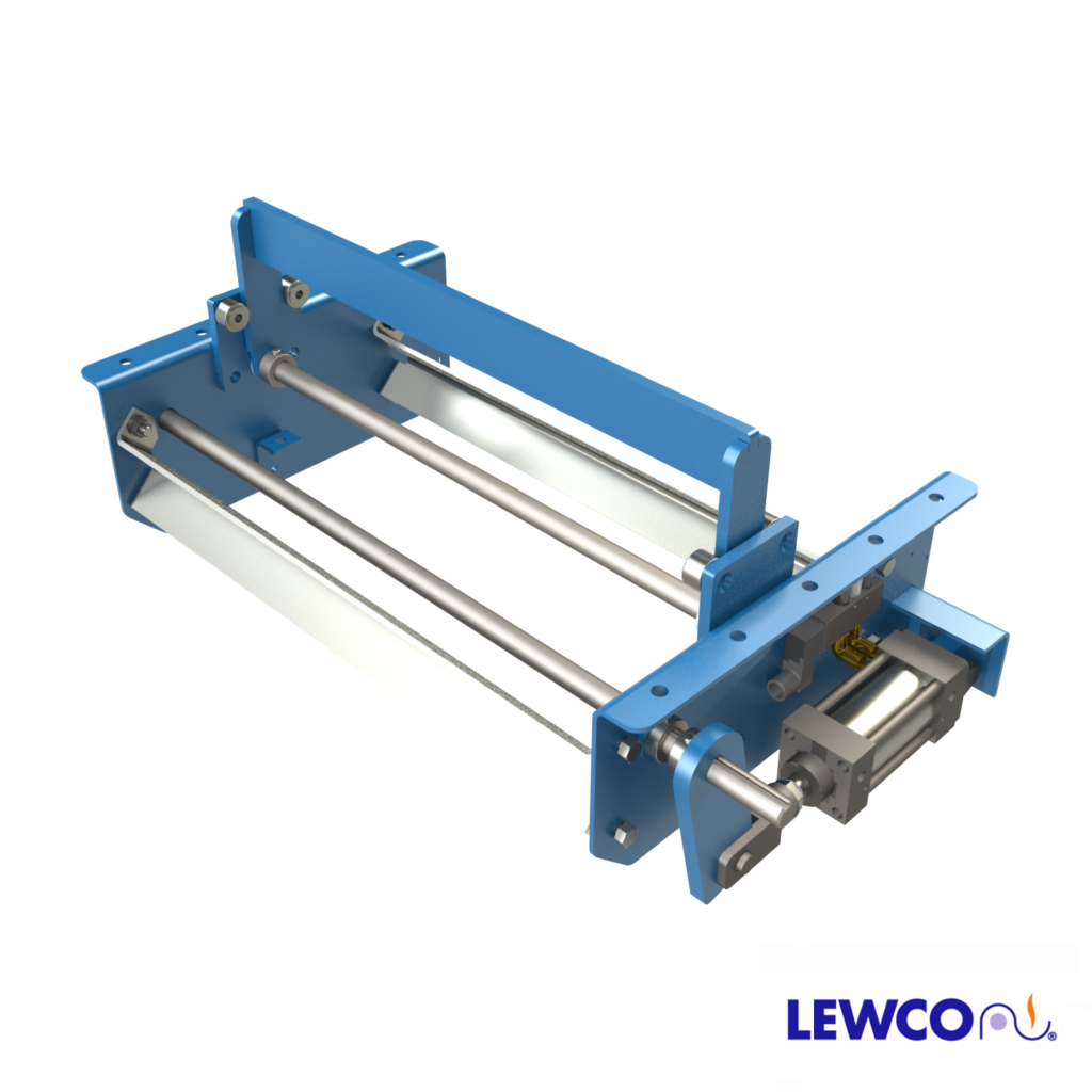 Model PCS19 pneumatic conveyor stop, features a standard 1.9