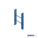 SPJ5 model heavy duty, formed channel, stationary jack bolt style floor supports are easily adjusted and anchored. These supports feature a fixed top plate for applications requiring the movement of heavy loads.