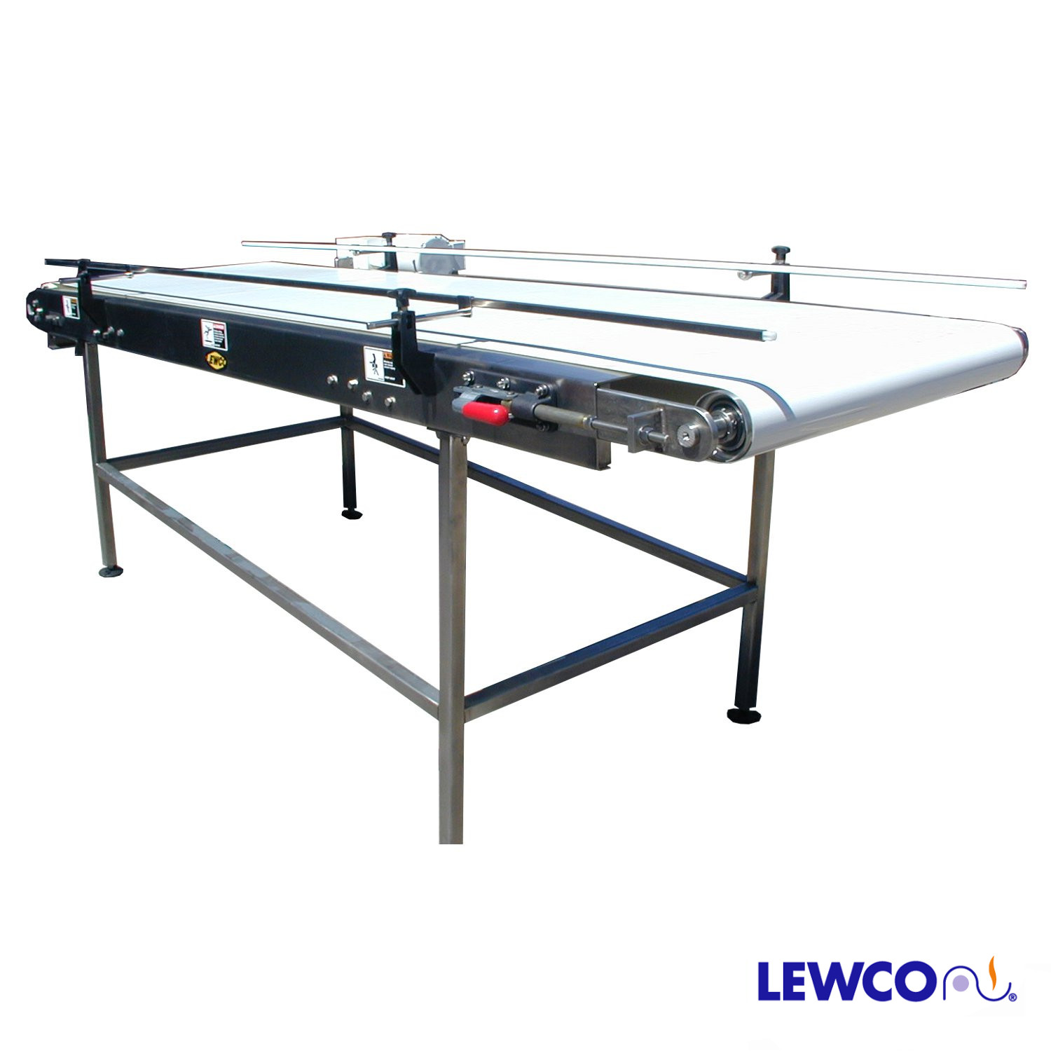 Stainless Steel Belt Conveyor with Retractable Tail Pulley Lewco