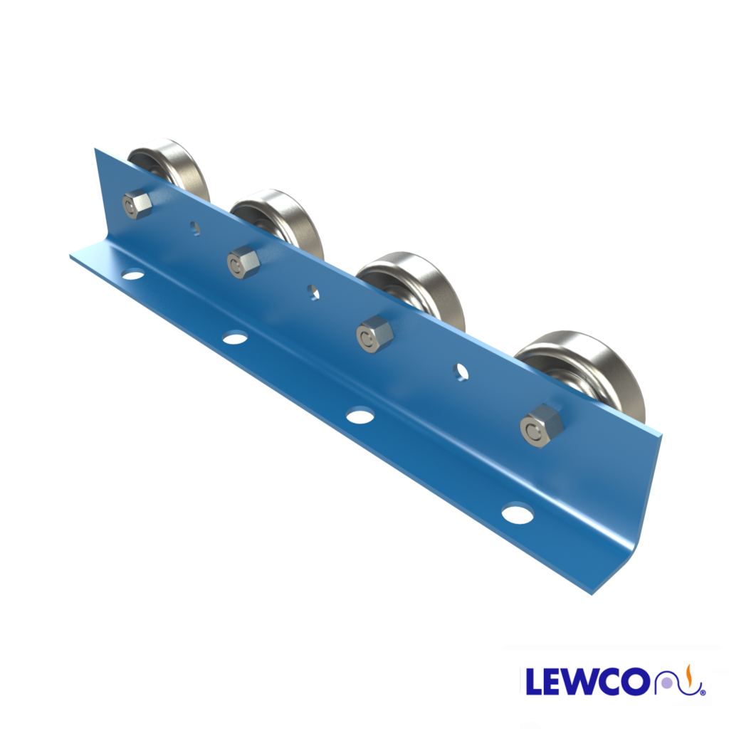 Wheel Rail Conveyors provide an economical means of conveying products in flow racks and other gravity applications. WRD is a light duty rail that can be utilized as a tote, box, or carton rail. The angle frames are also ideal for floor mounted applications.