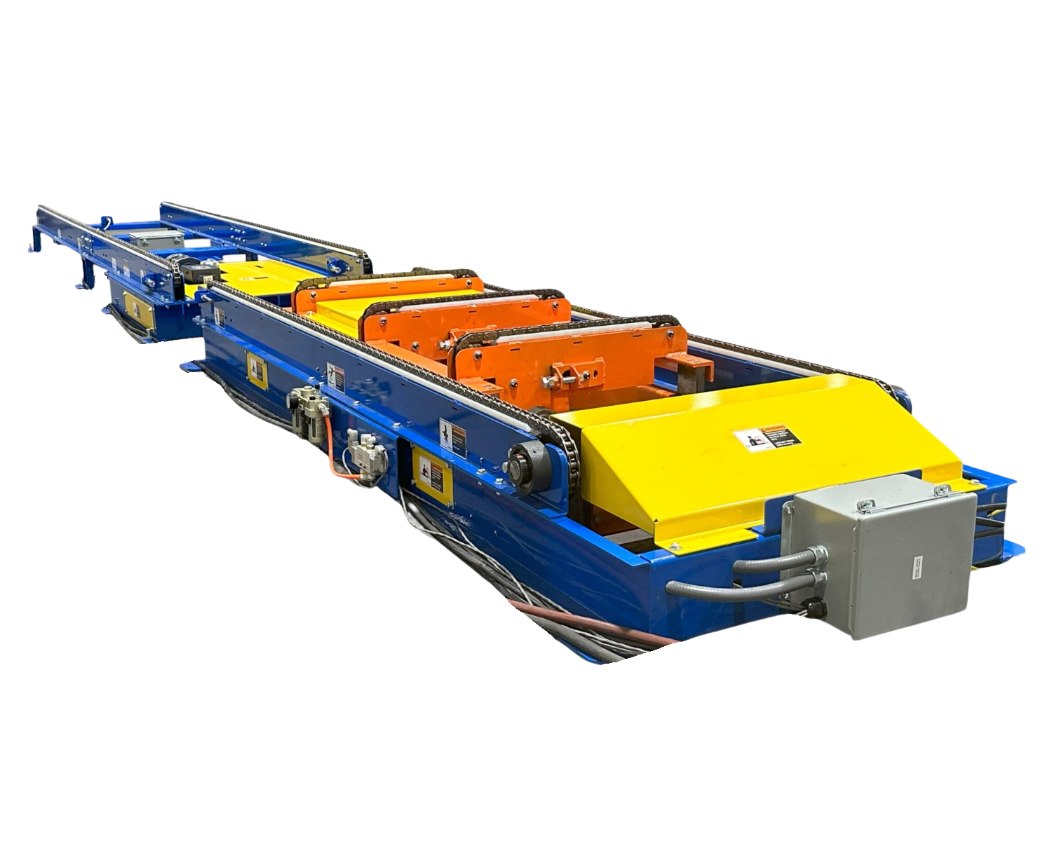 Multistrand Chain Conveyor with a 90-degree Pop-Up Transfer