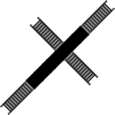 Conveyor Crossover, 4 Stair, CS42