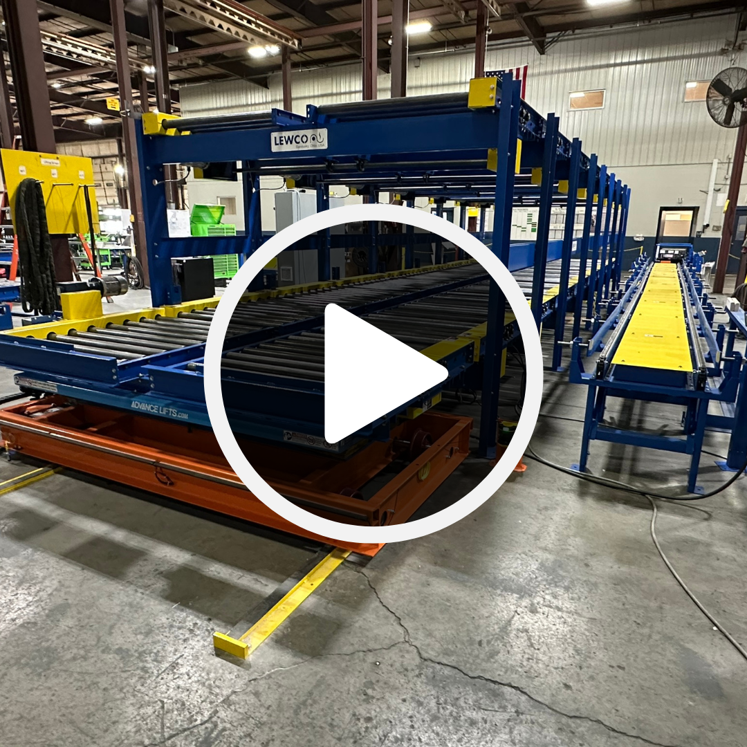 Over and Under Battery Rack System with Shuttle Car