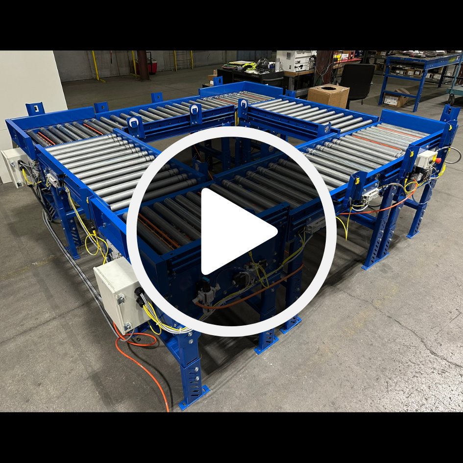 24V MDR Conveyor w Pop-Up Belt Transfers