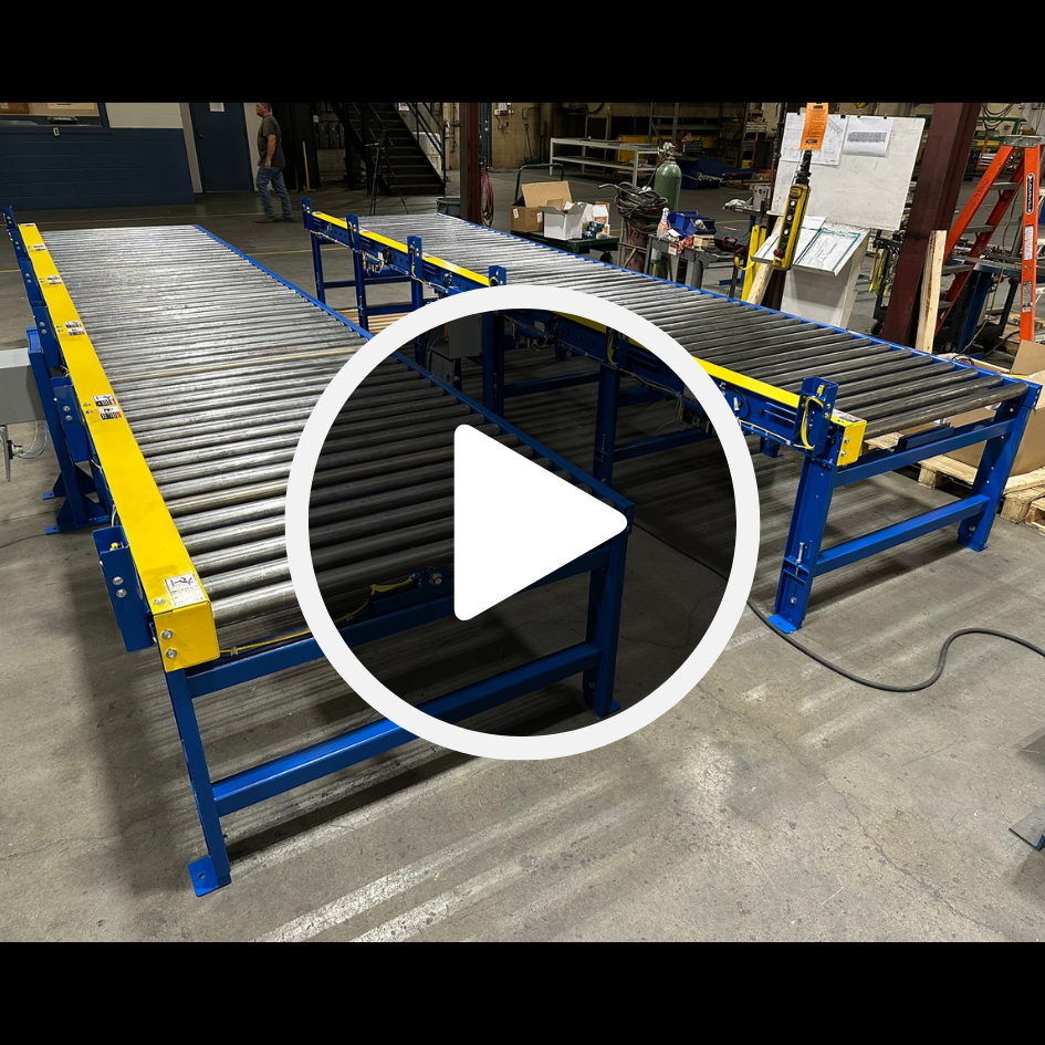 Accumulating Poly-V Driven Roller with Retroreflective Photo Eye