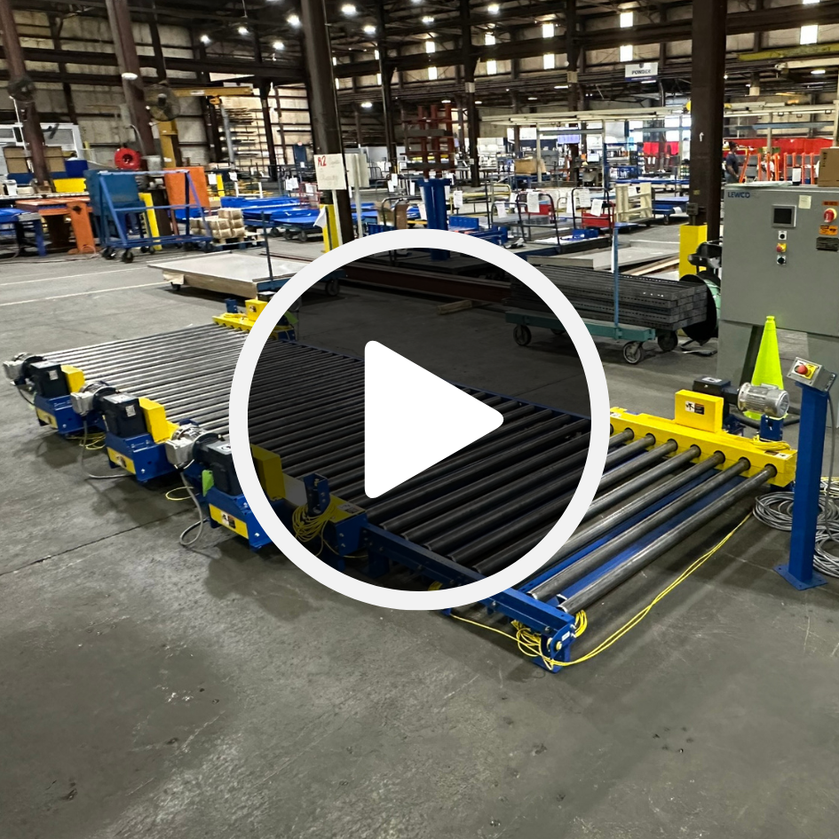 Dunnage Conveyor with Retroreflective Photo Eye Sensors